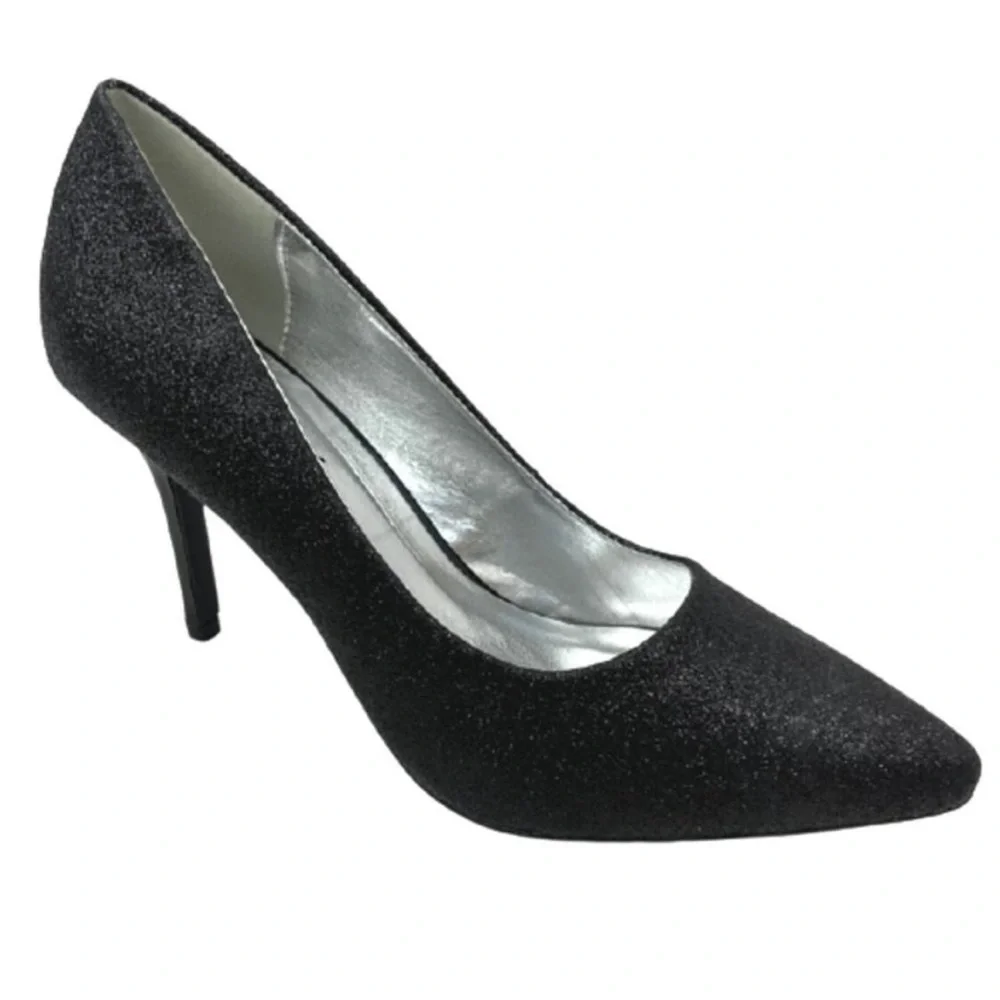 NWT Bonnibel Slip-On Glitter Dress Pump Stiletto Almond Toe High Heels Shoes… - Picture 4 of 6